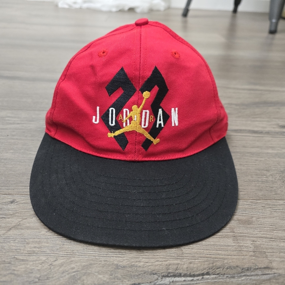 Air Jordan 90's Snapback Jumpman Hat Cap #23 Black Red Adult
